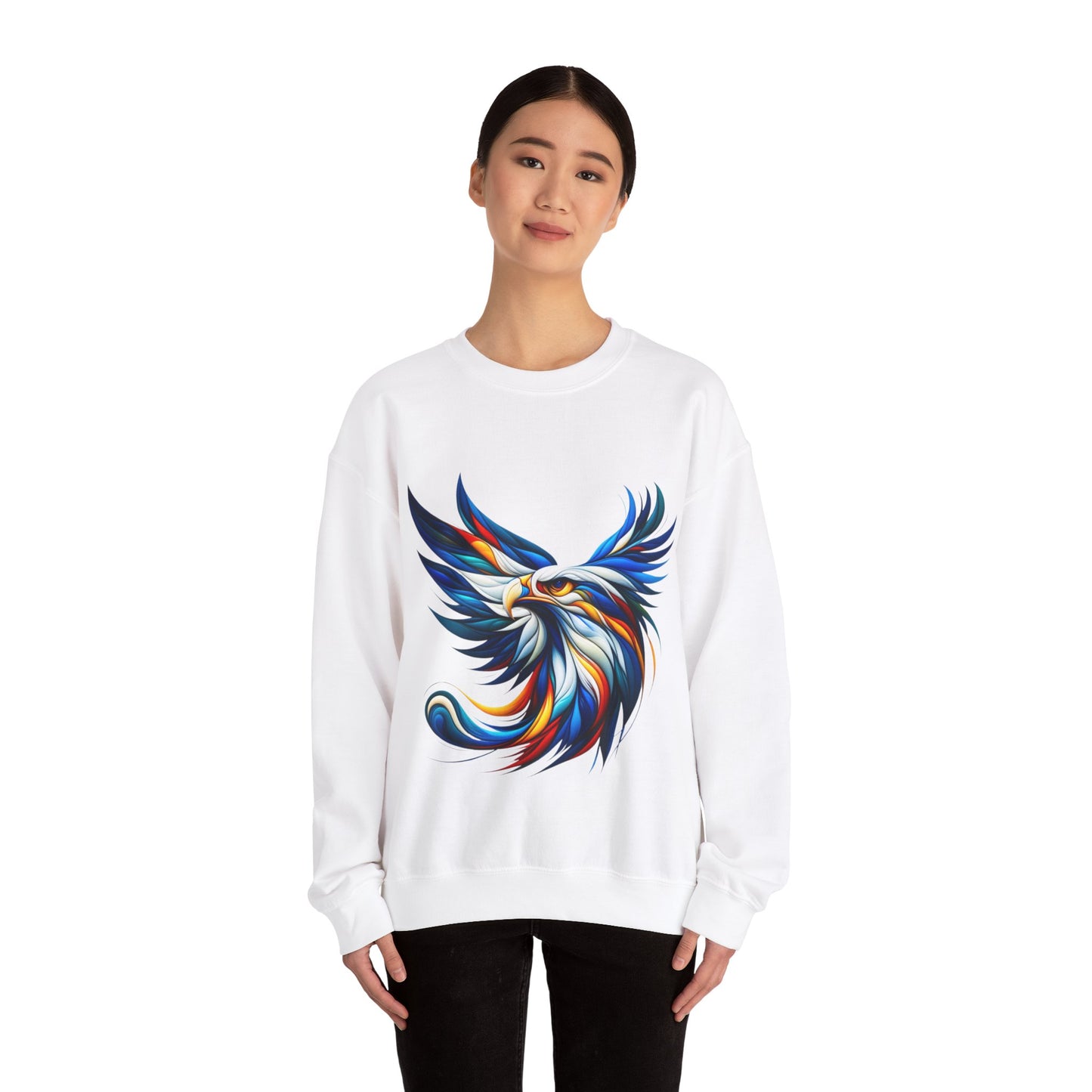 Fly High with Fashion: The Colorful Eagle Head Sweatshirt Awaits