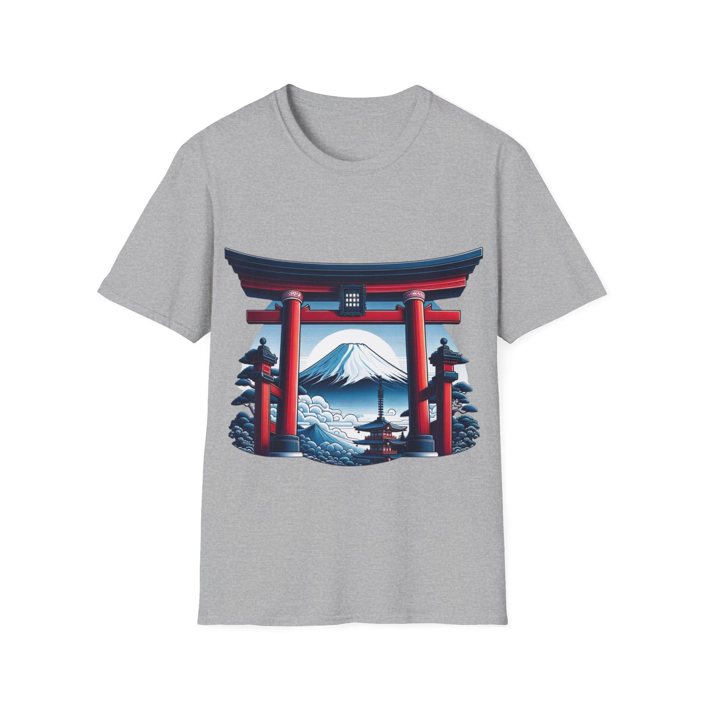 Eleva tu estilo con la camiseta Serene Fuji y Torii