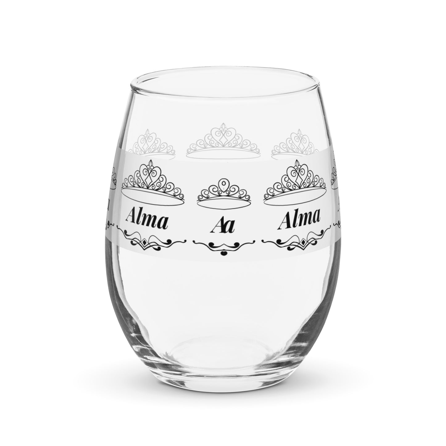 Alma nombre copa de vino copa de vino personalizada copa de vino