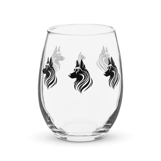 belgian malinois dog wine glass malinois wine glass personalized wine glass wine glass