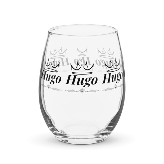 hugo name wine glass personalized wine glass wine glass