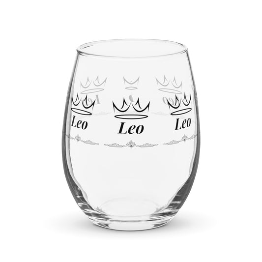 Leo name wine glass personalized wine glass wine glass