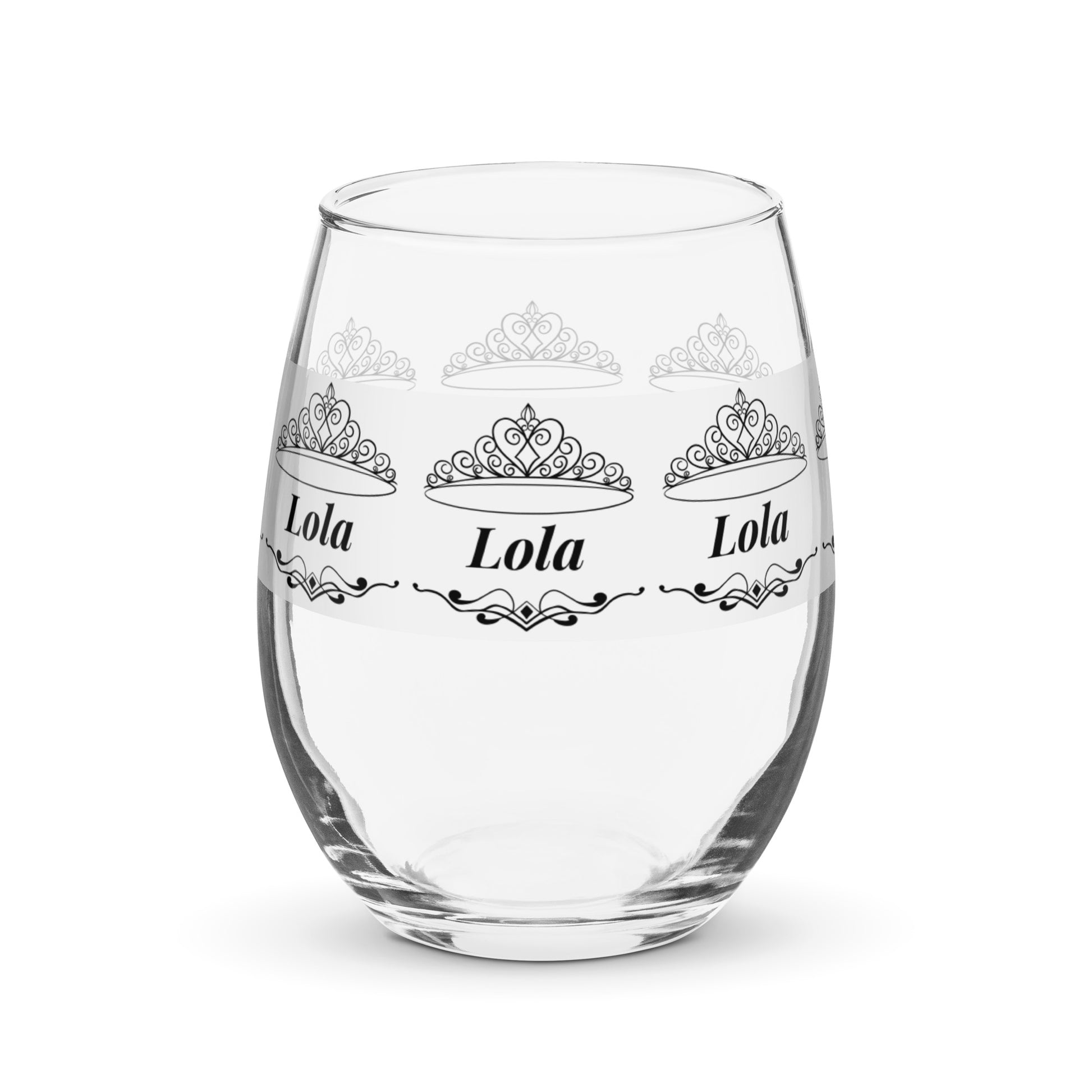 Lola nombre copa de vino copa de vino personalizada copa de vino
