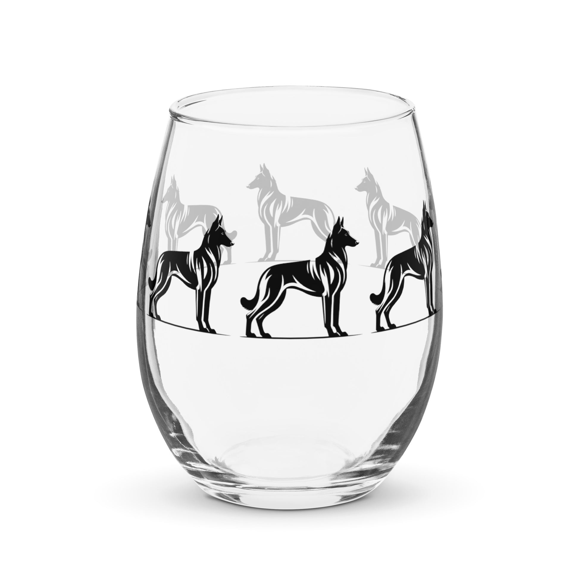 belgian malinois dog wine glass personalized wine glass wine glass