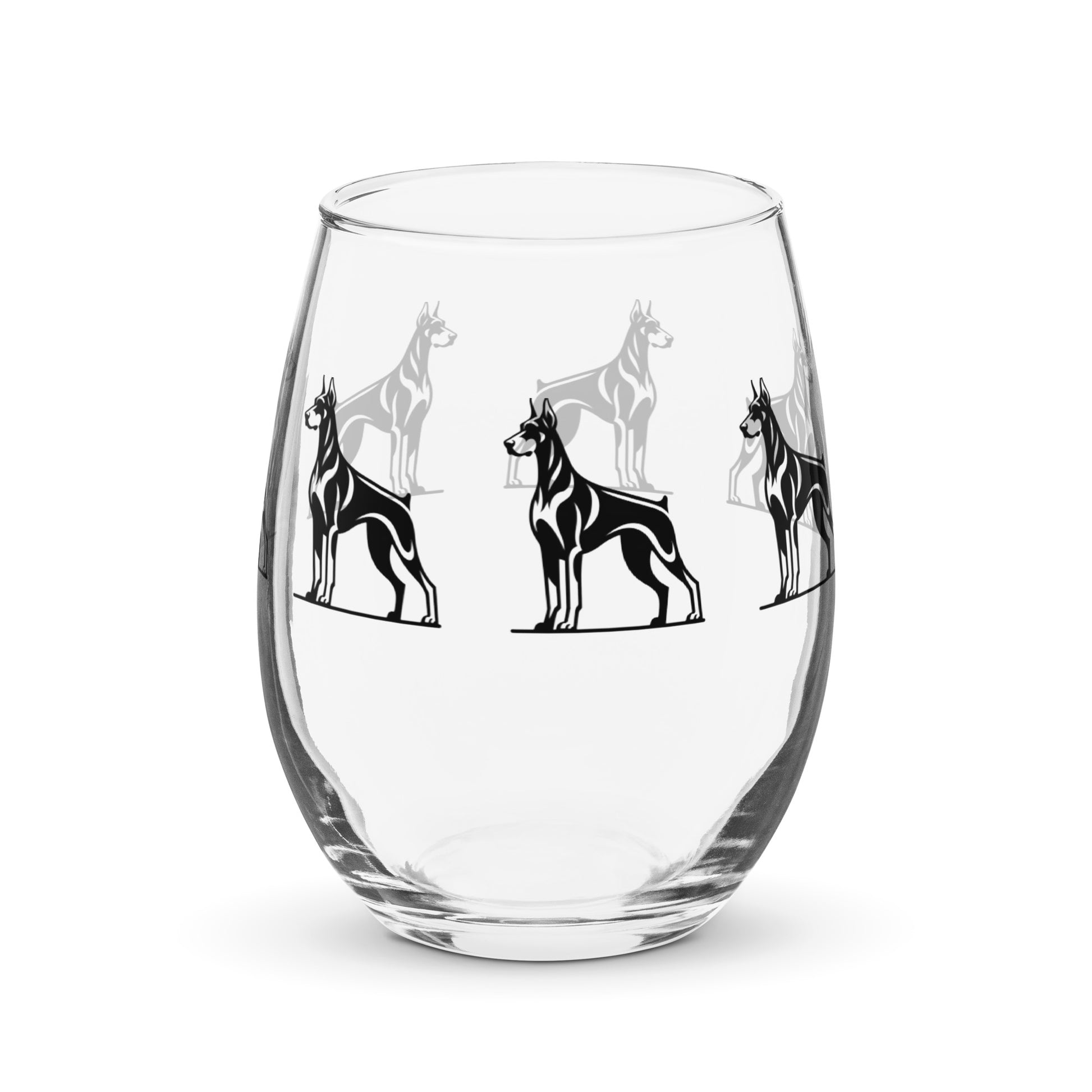 doberman doberman wine glass dog wine glass personalized wine glass wine glass