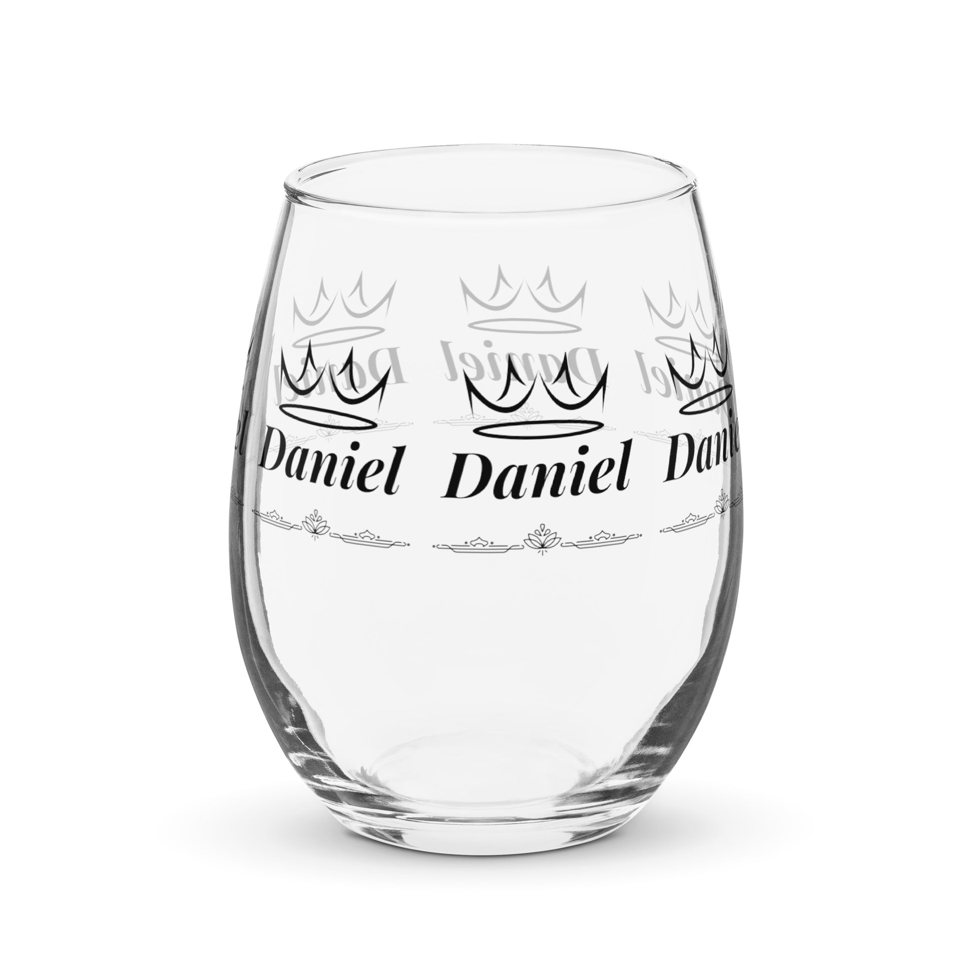 daniel name wine glass personalized wine glass wine glass